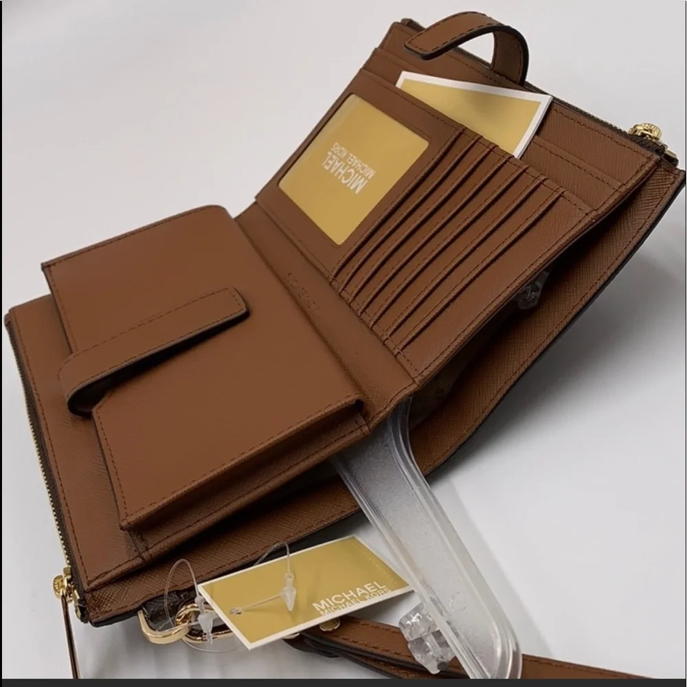 MICHAEL KORS LG X CHAIN SHOULDER TOTE & WALLET SET